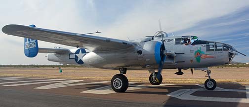 North American B-25J Mitchell Maid in the Shade, Copperstate Fly-in, October 26, 2013